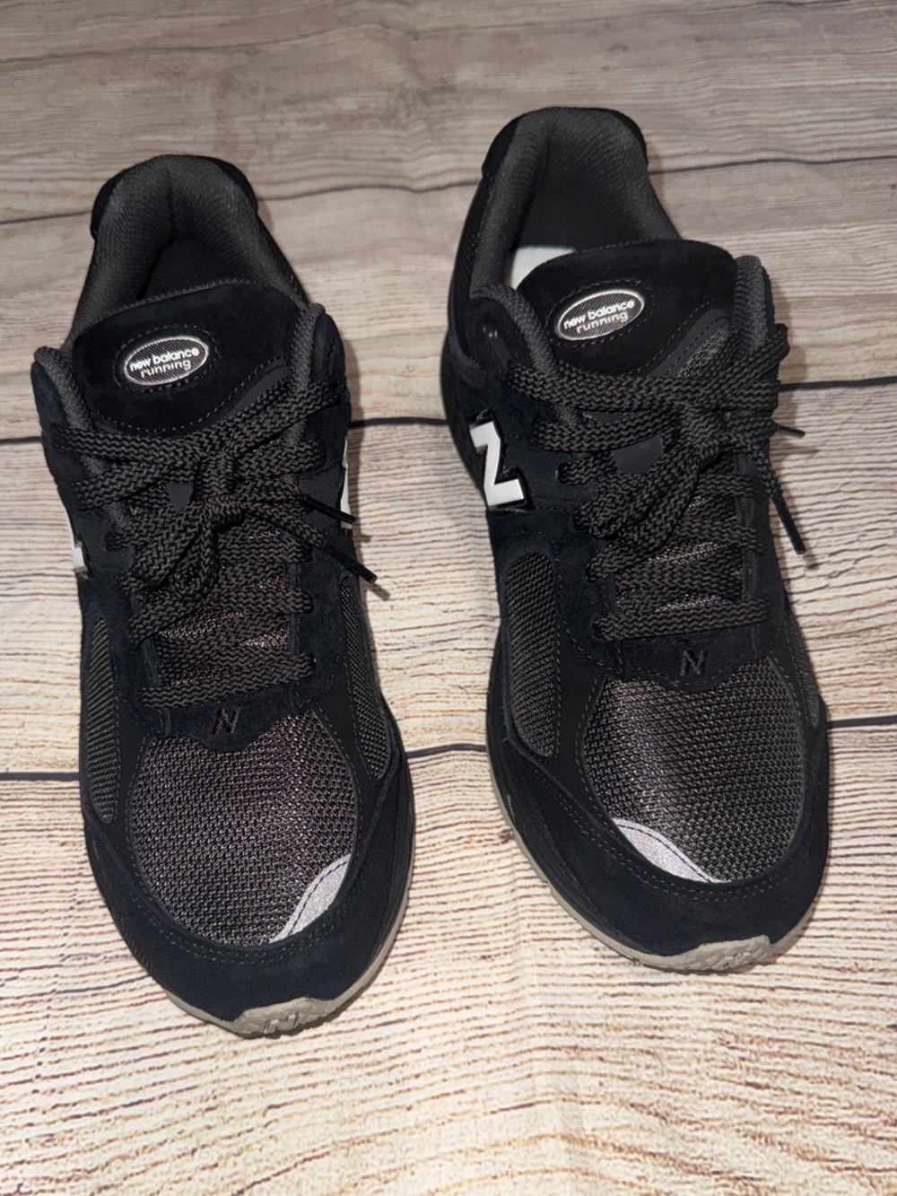 New Balance Black Athletic Lace-Up Sneakers